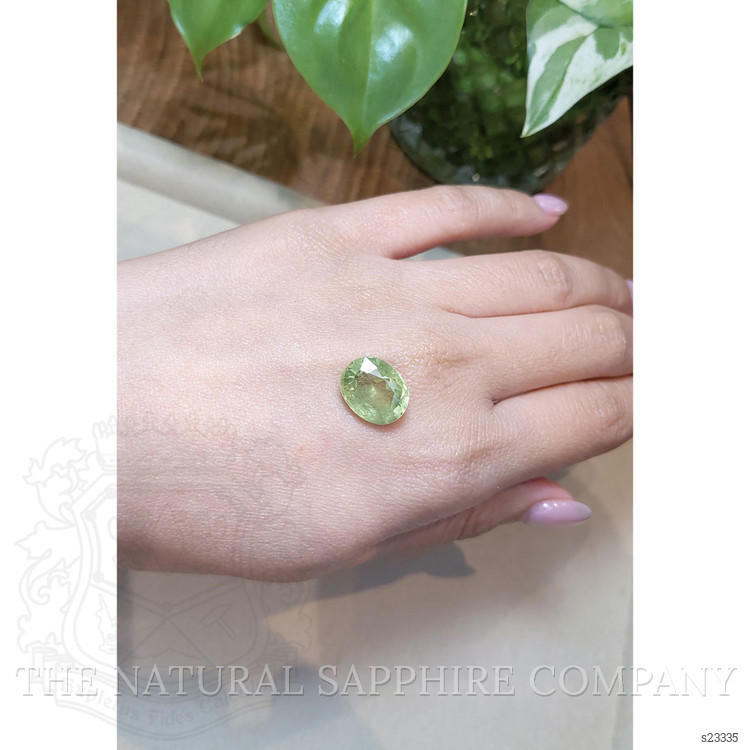 10.19 Ct. Green Sapphire from Madagascar