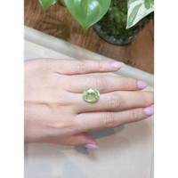 10.19 Ct. Green Sapphire from Madagascar Life Style