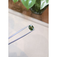 3.35 Ct. Green Sapphire from Madagascar Life Style