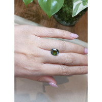 3.35 Ct. Green Sapphire from Madagascar Life Style
