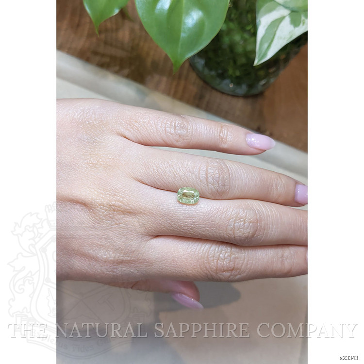 2.19 Ct. Yellowish Green Sapphire from Ceylon (Sri Lanka)