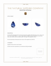 0.95 Ct. Blue Sapphire from Africa Appraisal