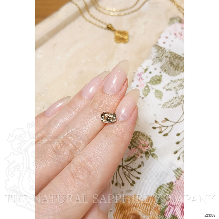 1.28 Ct. Yellowish Brown Sapphire from Ceylon (Sri Lanka)