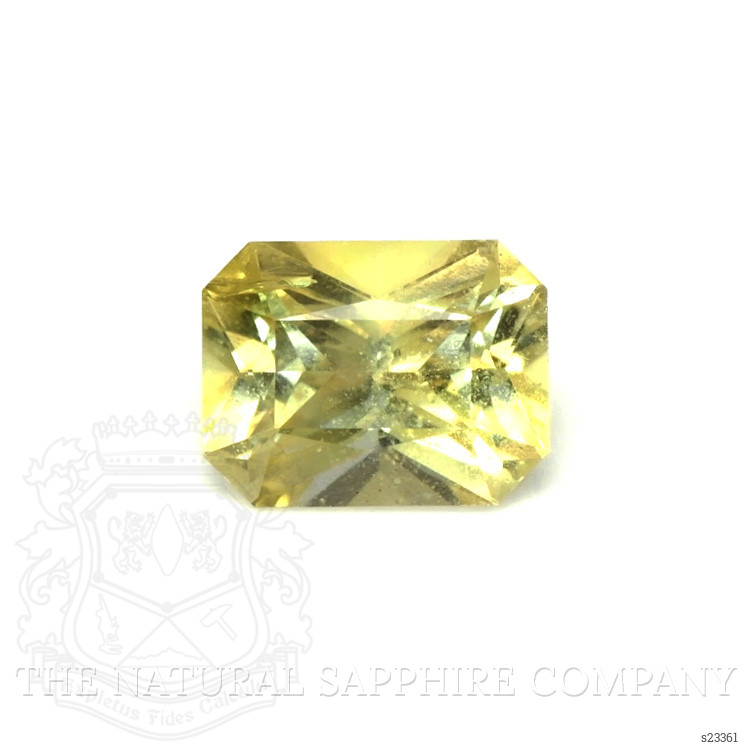 1.24 Ct. Greenish Yellow Sapphire from Ceylon (Sri Lanka)