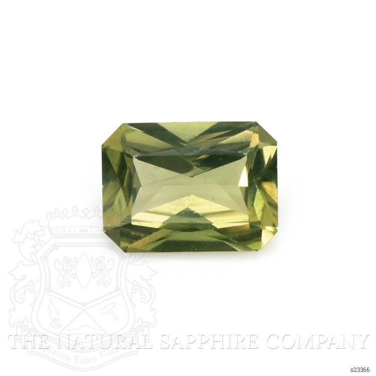 1.35 Ct. Yellowish Green Sapphire from Ceylon (Sri Lanka)
