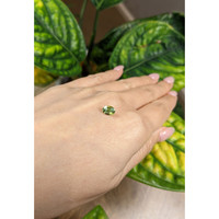 1.25 Ct. Yellowish Green Sapphire from Madagascar Life Style