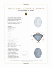 1.25 Ct. Sapphire from Madagascar 3 D Scan Report