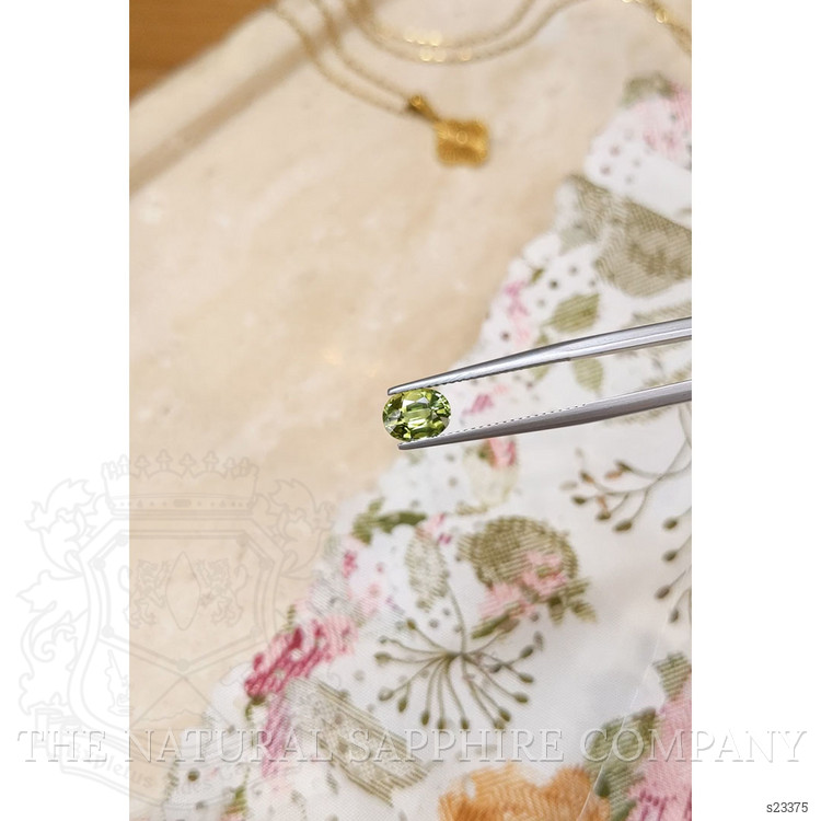 1.46 Ct. Yellowish Green Sapphire from Australia