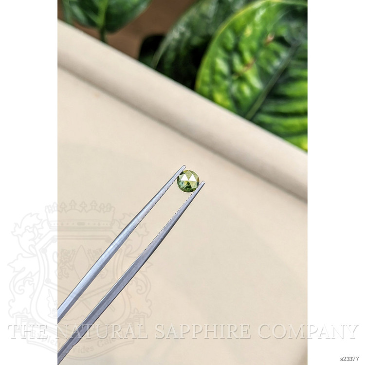 0.54 Ct. Green Sapphire from Montana