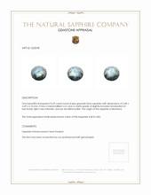 0.69 Ct. Greenish Blue Sapphire from Montana Appraisal