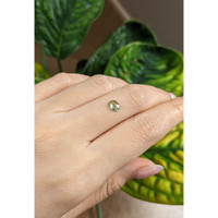 0.71 Ct. Yellowish Green Sapphire from Montana Life Style