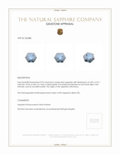 0.94 Ct. Blue Sapphire from Montana Appraisal