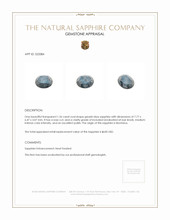 1.26 Ct. Sapphire from Montana Appraisal