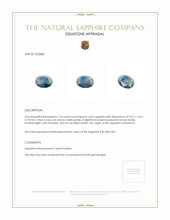 1.76 Ct. Bi Color Sapphire from Montana Appraisal