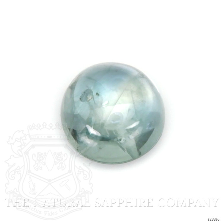 1.00 Ct. Bluish Green Cabochon Sapphire from Montana