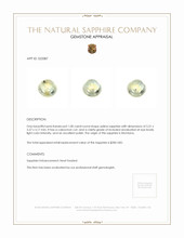 1.00 Ct. Yellow Cabochon Sapphire from Montana Appraisal