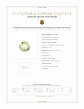 1.00 Ct. Greenish Yellow Cabochon Sapphire from Montana Scan Report