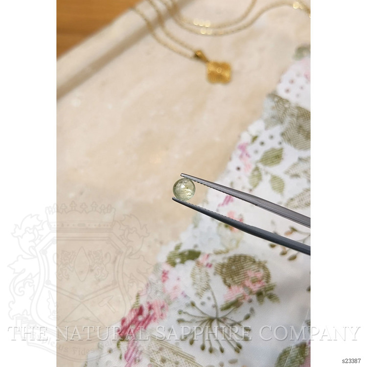 1.00 Ct. Yellow Cabochon Sapphire from Montana