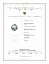 1.18 Ct. Bluish Grey Cabochon Sapphire from Montana Scan Report