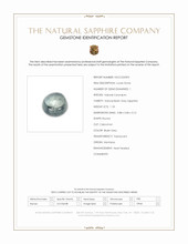 1.18 Ct. Bluish Grey Cabochon Sapphire from Montana Scan Report