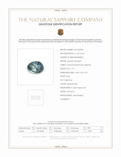 1.19 Ct. Greenish Blue Cabochon Sapphire from Montana Scan Report