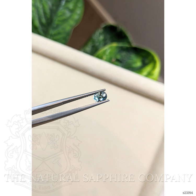 1.19 Ct. Greenish Blue Cabochon Sapphire from Montana