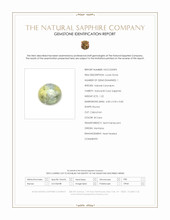 1.22 Ct. Bi Color Cabochon Sapphire from Montana Scan Report