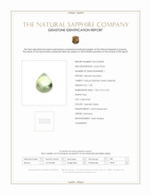 1.48 Ct. Yellowish Green Cabochon Sapphire from Montana Scan Report