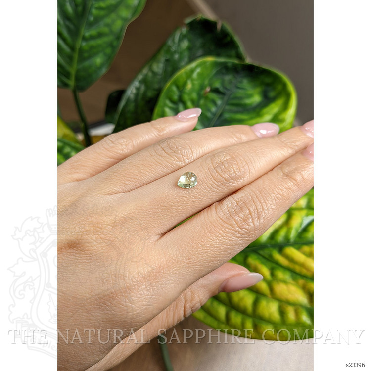 1.48 Ct. Yellowish Green Cabochon Sapphire from Montana