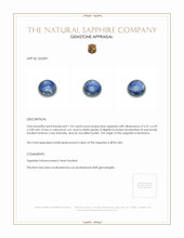 1.32 Ct. Blue Cabochon Sapphire from Montana Appraisal