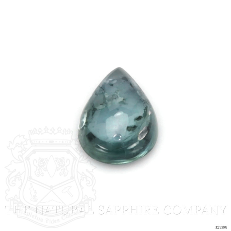 1.37 Ct. Bluish Green Cabochon Sapphire from Montana