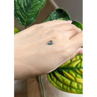 1.37 Ct. Bluish Green Cabochon Sapphire from Montana Life Style