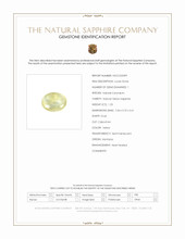 1.23 Ct. Yellow Cabochon Sapphire from Montana Scan Report