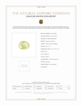 1.23 Ct. Yellow Cabochon Sapphire from Montana Scan Report
