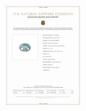 1.28 Ct. Greenish Blue Cabochon Sapphire from Montana Scan Report