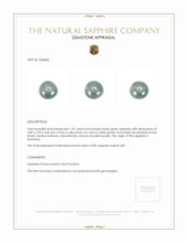 1.31 Ct. Bluish Green Cabochon Sapphire from Montana Appraisal