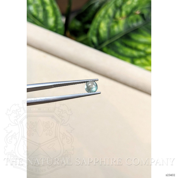 1.31 Ct. Bluish Green Cabochon Sapphire from Montana