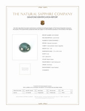 1.63 Ct. Bluish Green Cabochon Sapphire from Montana Scan Report