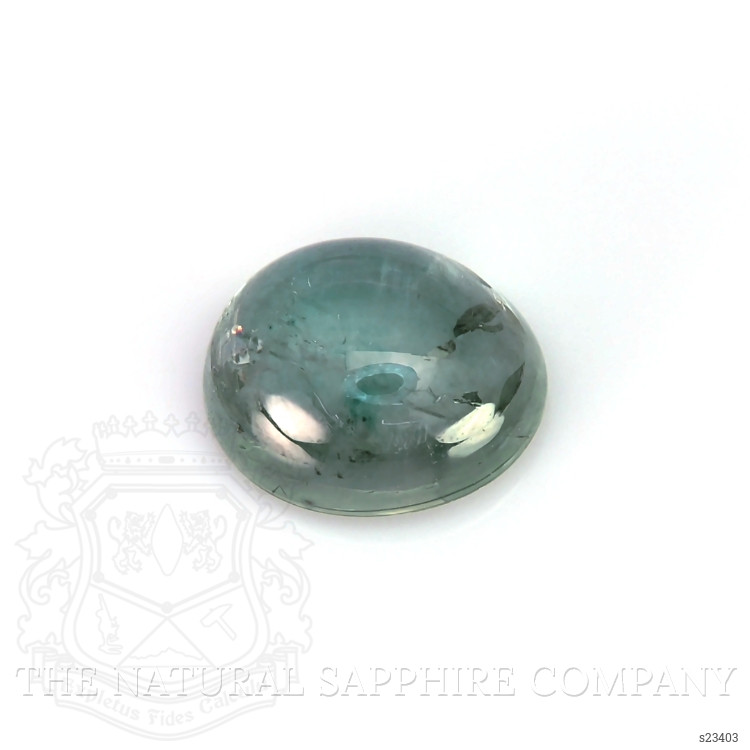 1.63 Ct. Bluish Green Cabochon Sapphire from Montana