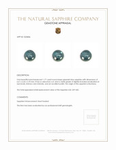 1.77 Ct. Greenish Blue Cabochon Sapphire from Montana Appraisal