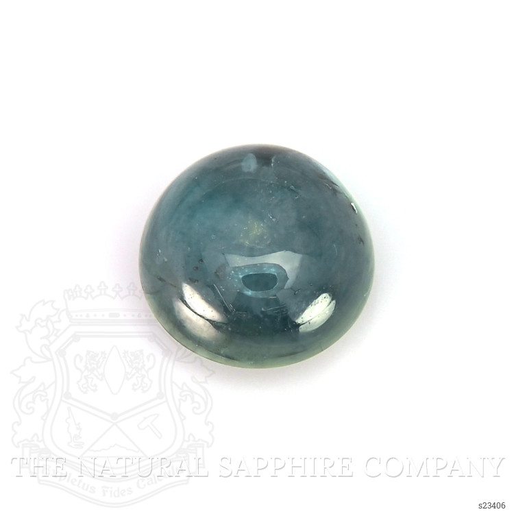 1.77 Ct. Bluish Green Cabochon Sapphire from Montana