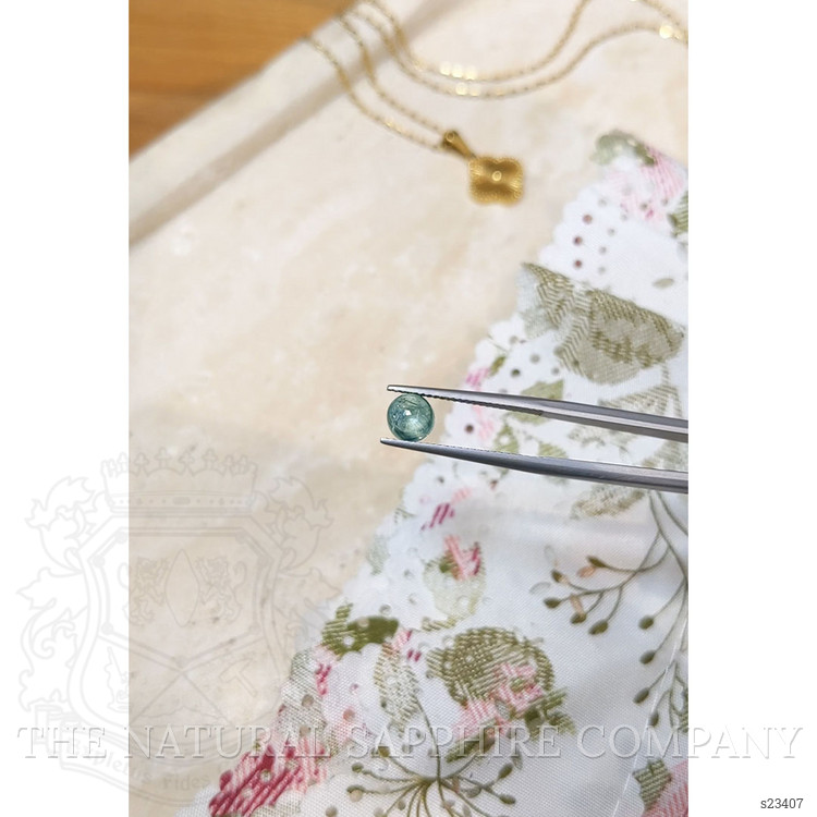 1.83 Ct. Bluish Green Cabochon Sapphire from Montana