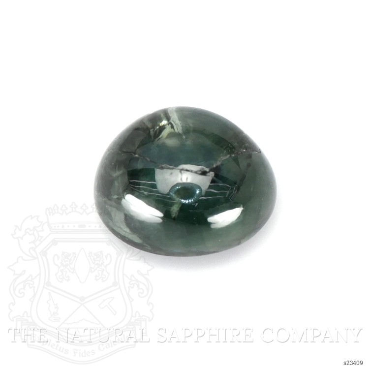 2.10 Ct. Bluish Green Cabochon Sapphire from Montana