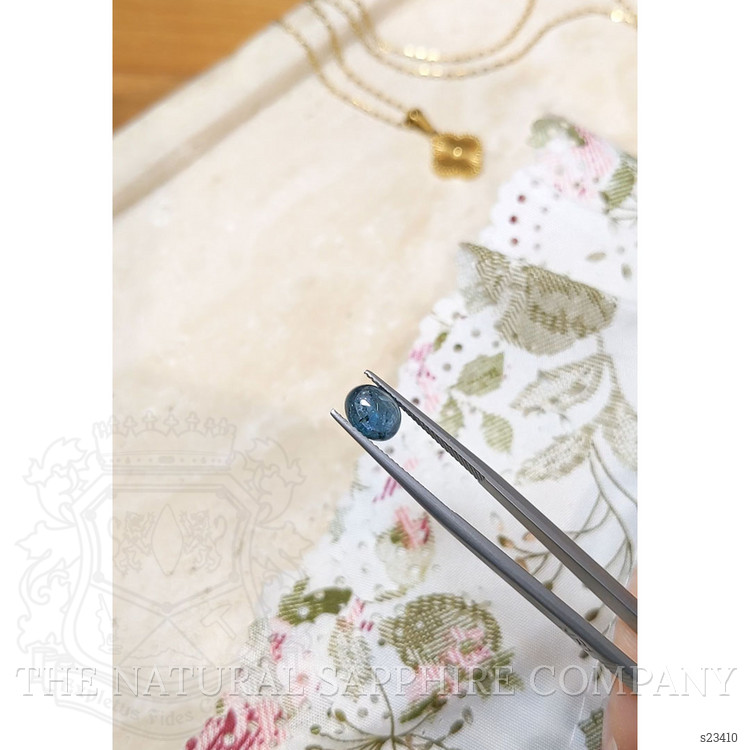 2.10 Ct. Blue Cabochon Sapphire from Montana