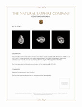 2.15 Ct. White Cabochon Sapphire from Montana Appraisal