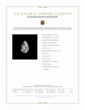 2.15 Ct. White Cabochon Sapphire from Montana Scan Report