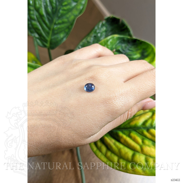 2.20 Ct. Blue Cabochon Sapphire from Montana