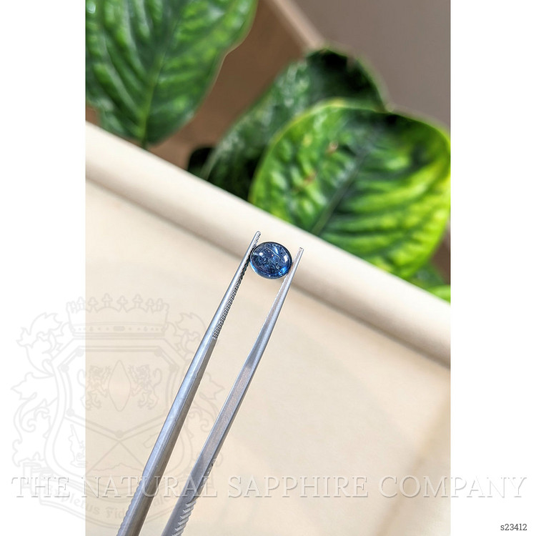 2.20 Ct. Blue Cabochon Sapphire from Montana