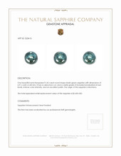 2.45 Ct. Bluish Green Cabochon Sapphire from Montana Appraisal