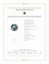 2.45 Ct. Bluish Green Cabochon Sapphire from Montana Scan Report